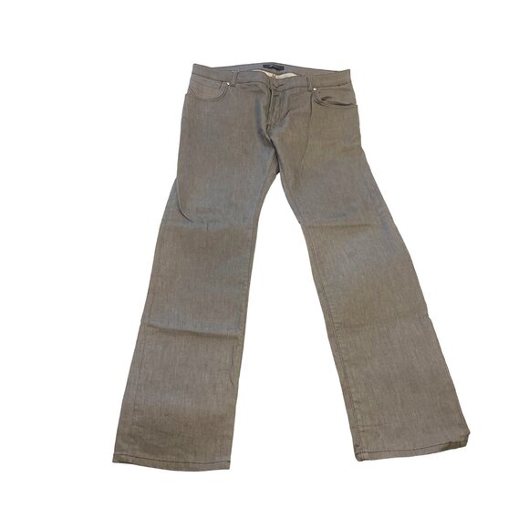 Zara Man Grey Denim Jeans With Unique Black Pyramid Stud Detail On Back Pocket - Picture 1 of 7